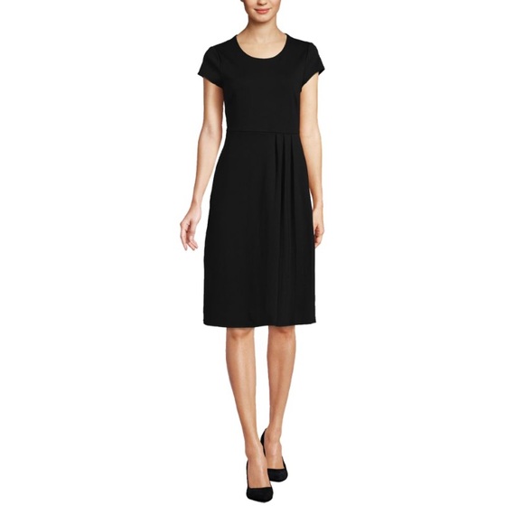 Women's Cap Sleeve Box Pleat Ponte Dress, new with tags! - Picture 1 of 1